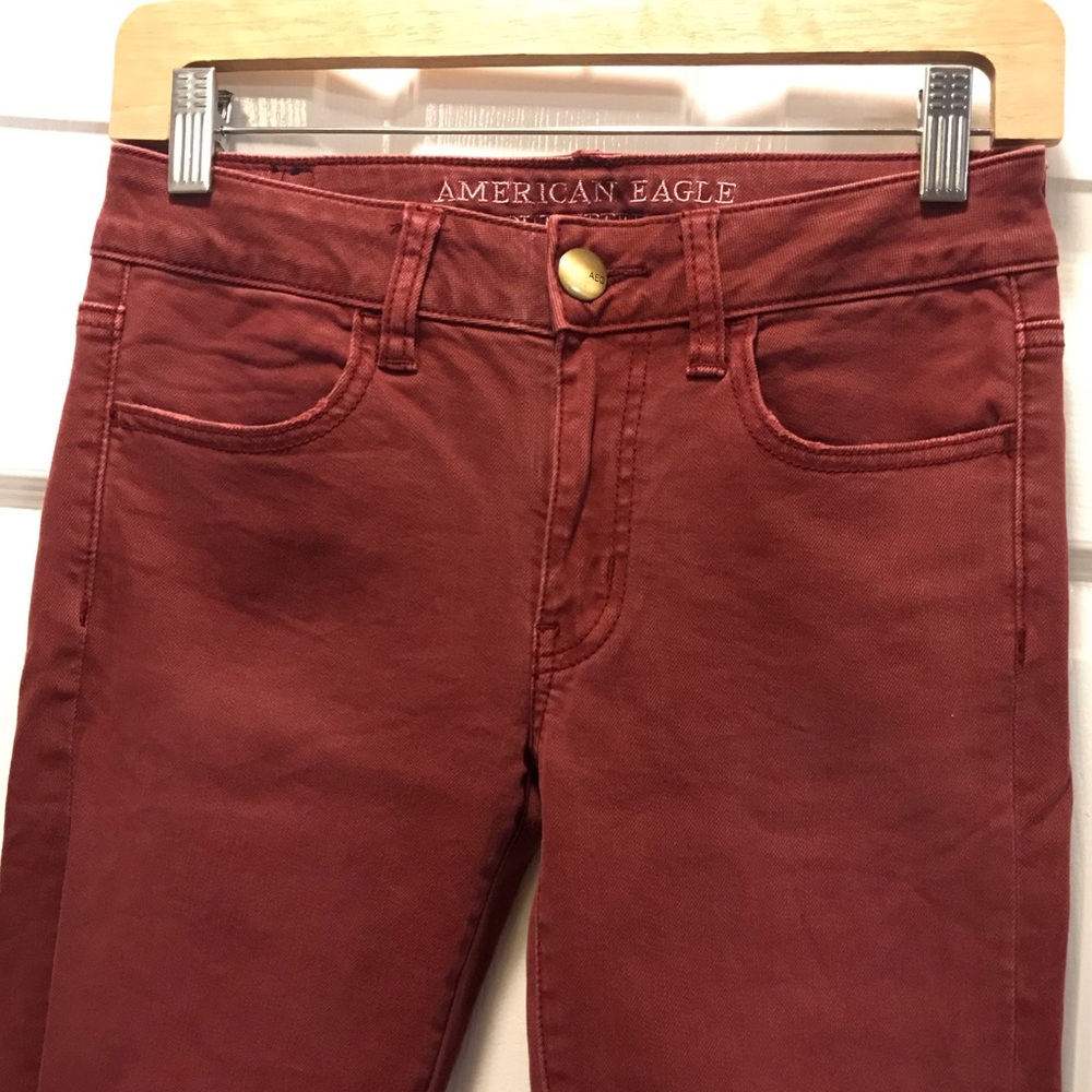 American Eagle Raw Hem Jeggins Crop - Picture 3 of 8